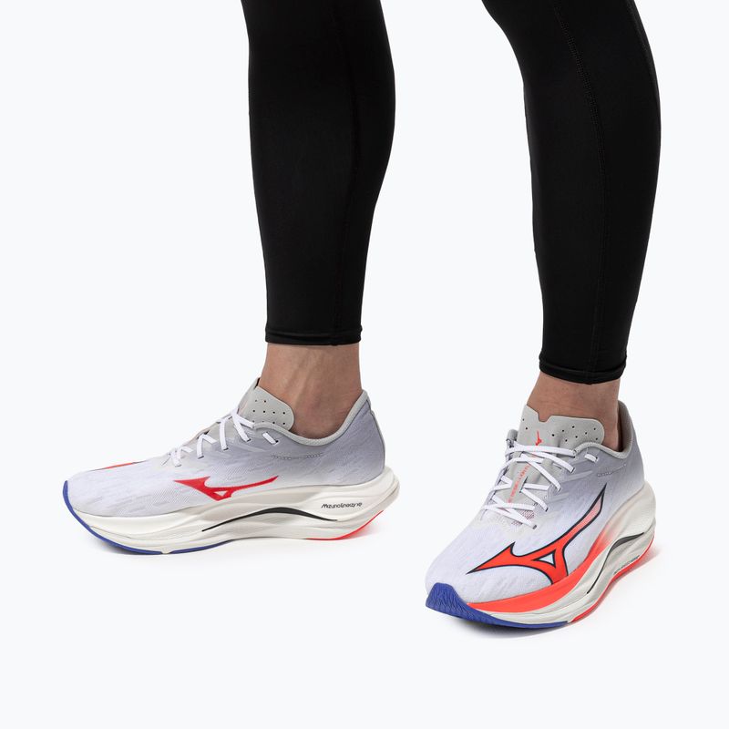 Pánske bežecké topánky Mizuno Wave Rebellion Flash 3 white/fiery coral 2/iris bloom 10