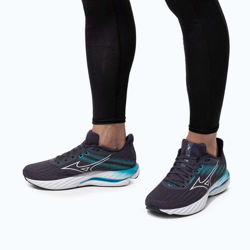 Pánske bežecké topánky Mizuno Wave Inspire 21 odyssey gray/white/capri breez 15