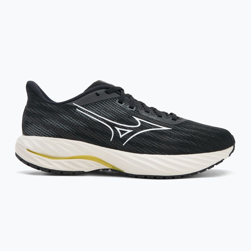 Pánske bežecké topánky Mizuno Wave Inspire 21 black/white/vibrant yellow 2