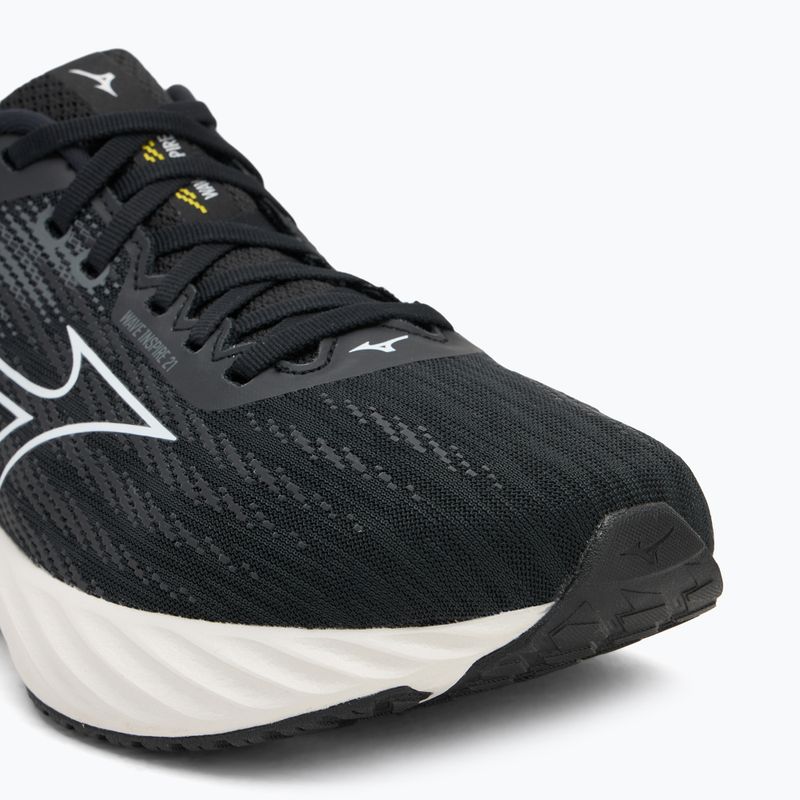 Pánske bežecké topánky Mizuno Wave Inspire 21 black/white/vibrant yellow 7