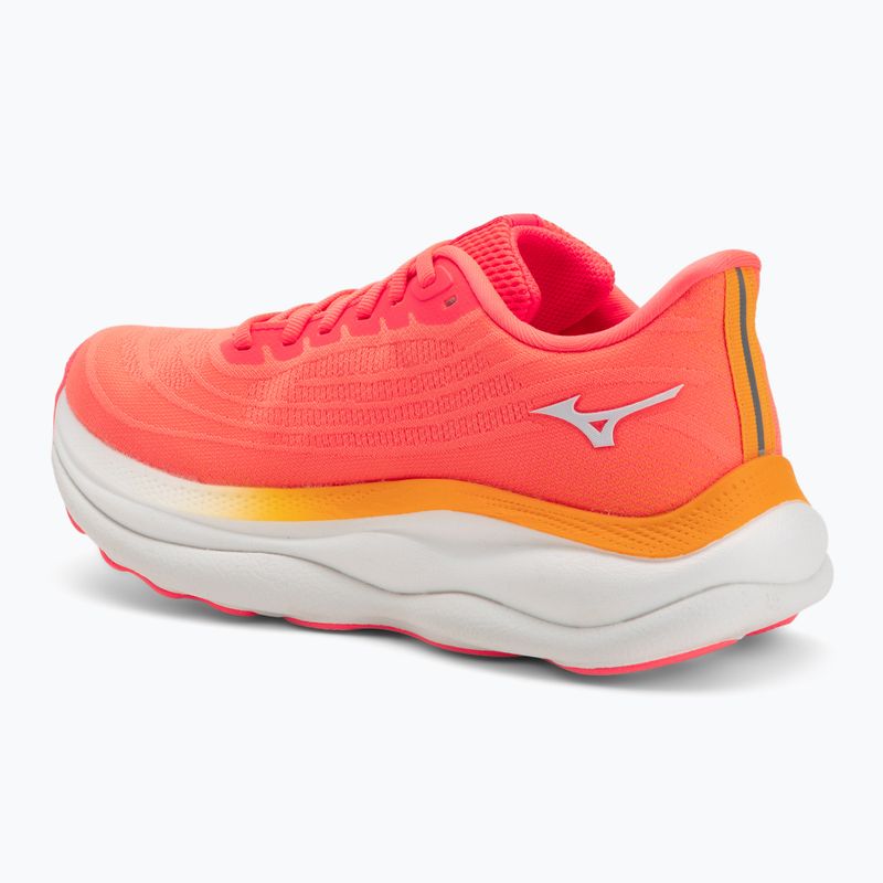 Dámske bežecké topánky Mizuno Wave Sky 9 striking coral/baseball white/citrus 3