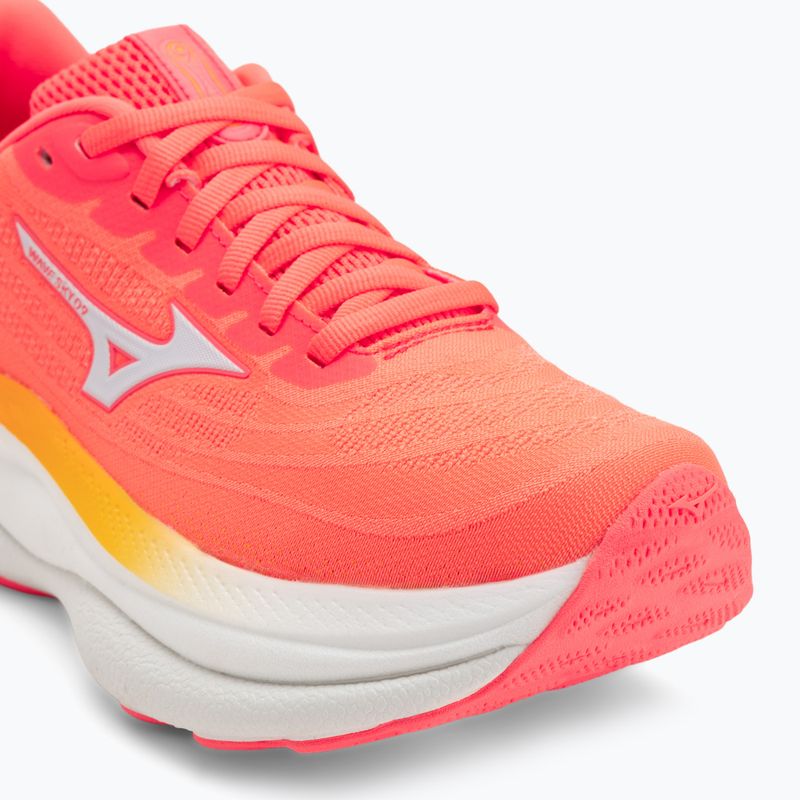 Dámske bežecké topánky Mizuno Wave Sky 9 striking coral/baseball white/citrus 7