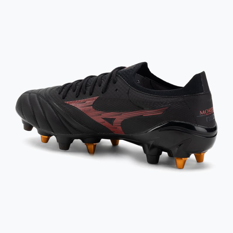 Pánske kopačky Mizuno Morelia Neo IV Beta Elite Mix SG black/morelia 40th red/black 3