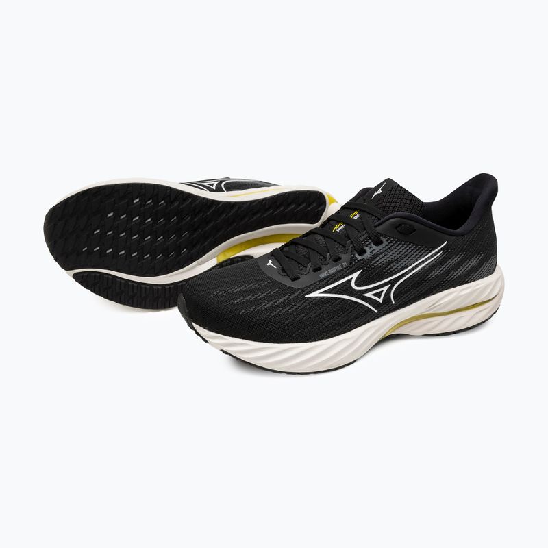 Dámske bežecké topánky Mizuno Wave Inspire 21 black/white/vibrant yellow 9