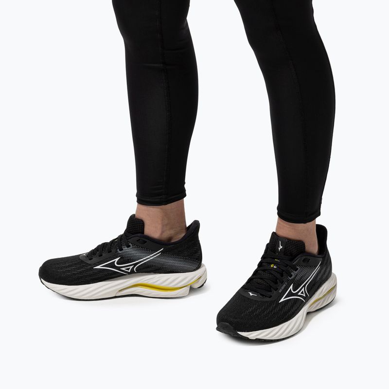 Dámske bežecké topánky Mizuno Wave Inspire 21 black/white/vibrant yellow 10
