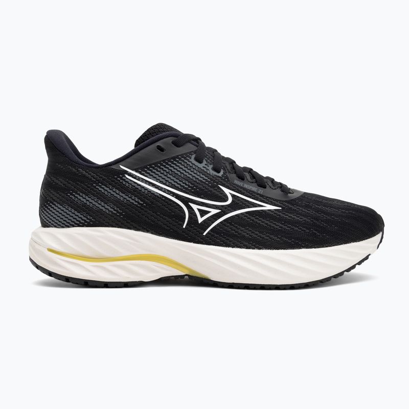 Dámske bežecké topánky Mizuno Wave Inspire 21 black/white/vibrant yellow 2
