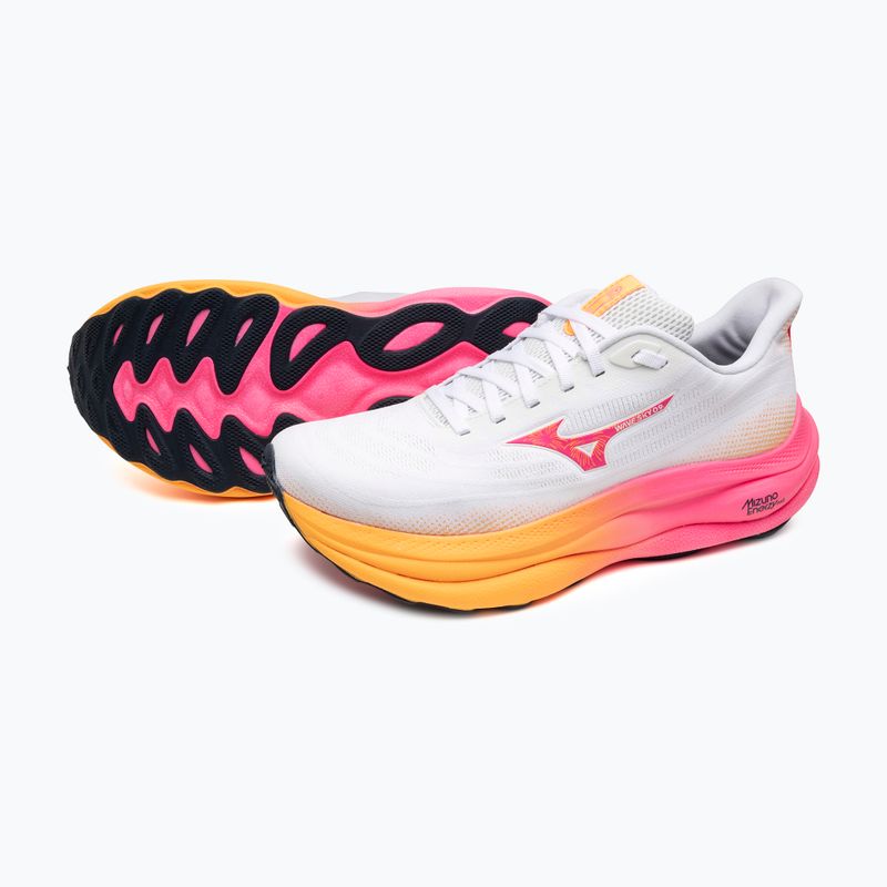 Bežecké topánky Mizuno Wave Sky 9 white/tang orange/pink tetra 9