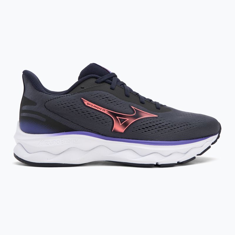Dámske bežecké topánky Mizuno Wave Serene 2 baritone blue/striking coral/irisbloom 2