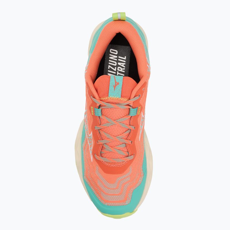 Dámske bežecké topánky Mizuno Wave Daichi 9 fresh salmon/white/sharp green 5