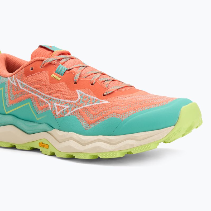 Dámske bežecké topánky Mizuno Wave Daichi 9 fresh salmon/white/sharp green 7
