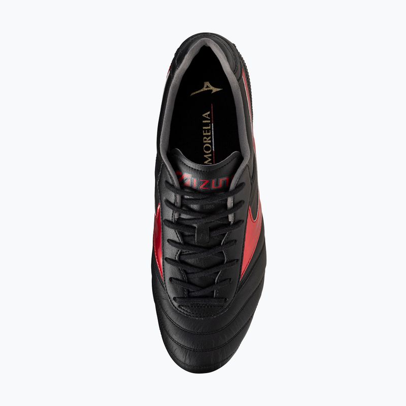 Pánske kopačky Mizuno Morelia II Elite FG black/morelia 40th red/black sand 12