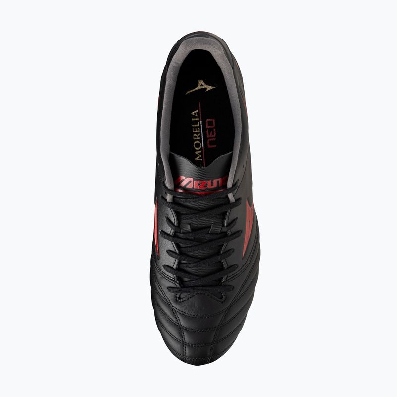 Pánske kopačky Mizuno Morelia Neo IV Pro MD black/morelia 40th red/black 12