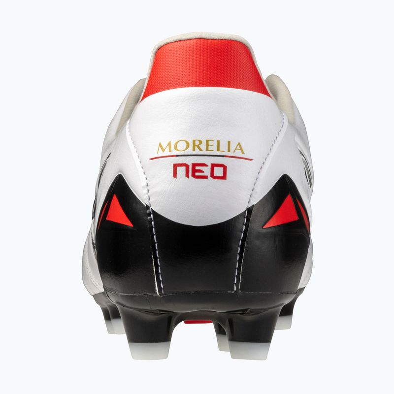 Pánske kopačky Mizuno Morelia Neo IV Pro MD White/Black/Chinese Red 10