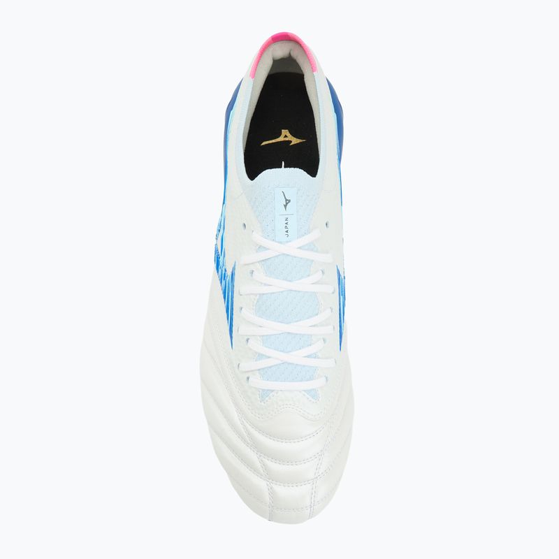 Pánske futbalové kopačky Mizuno Morelia Neo IV β Japan Fg white/tanager turquoise/pink tetra 5