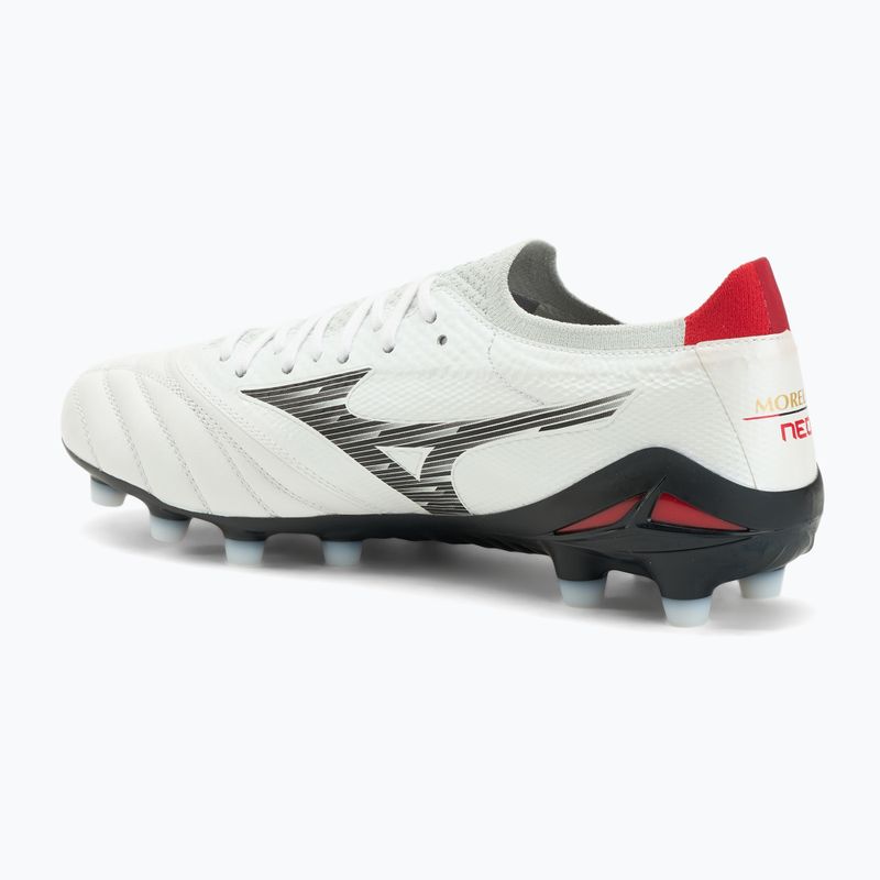 Pánske kopačky Mizuno Morelia Neo IV Β Elite MD White/Black/Chinese Red 3