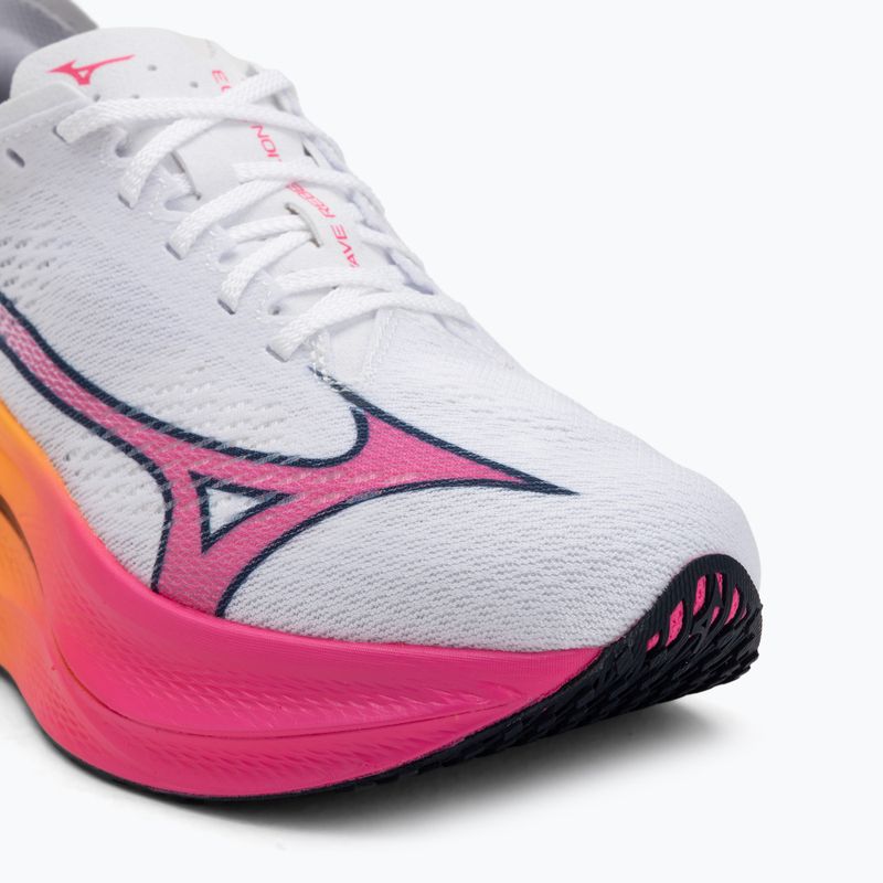 Bežecké topánky Mizuno Wave Rebellion Pro 3 white/pink tetra/tang orange 7