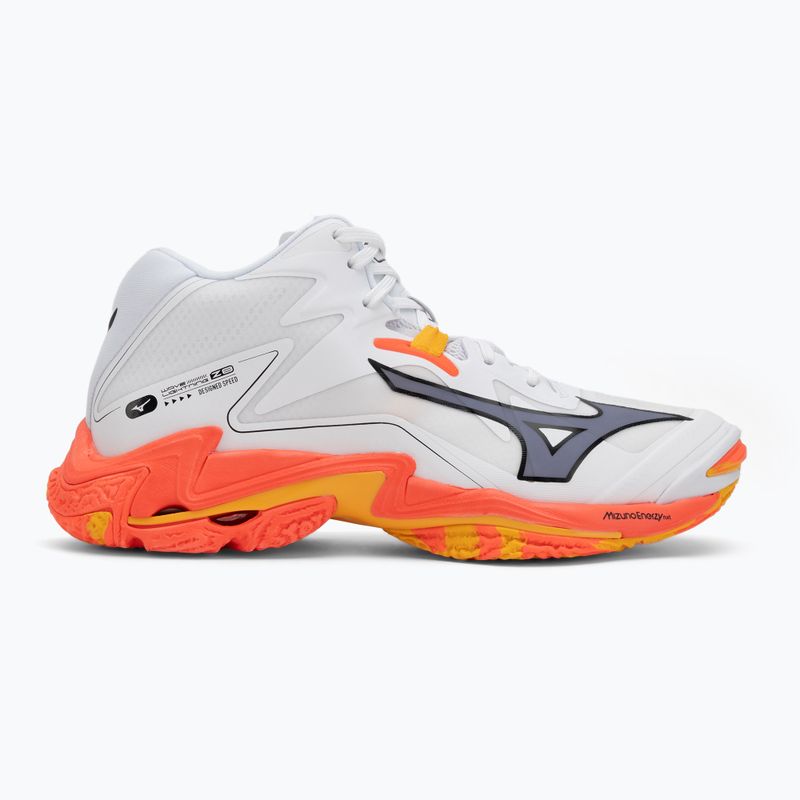 Volejbalové topánky Mizuno Wave Lightning Z8 Mid white/fiery coral 2/citrus 2