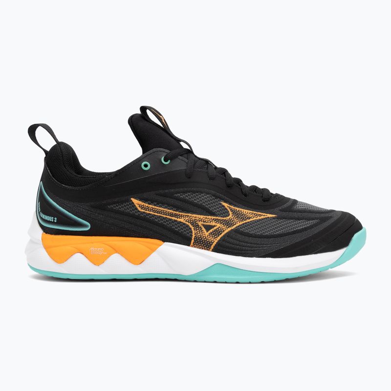 Volejbalové topánky Mizuno Wave Luminous 3 black/tangelo/ice green 2