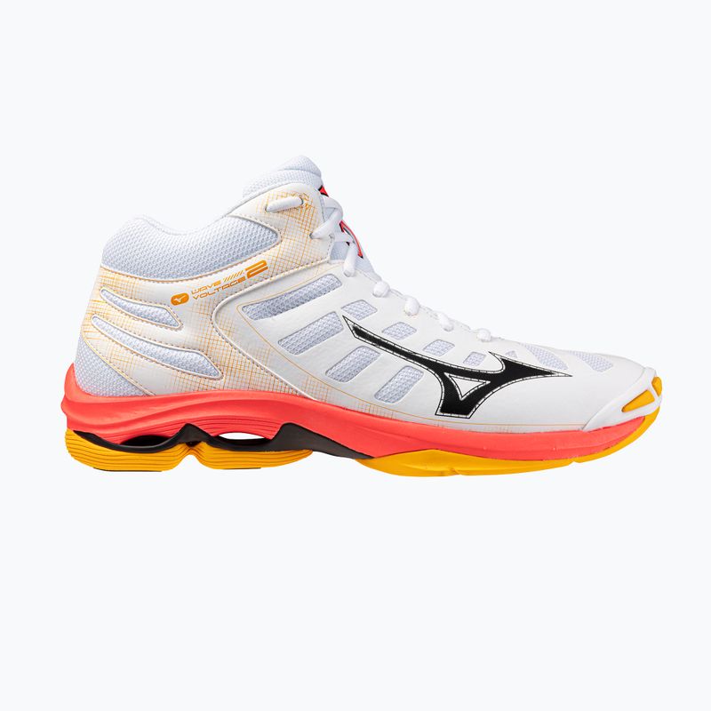 Volejbalové topánky Mizuno Wave Voltage 2 Mid white/fiery coral 2/citrus