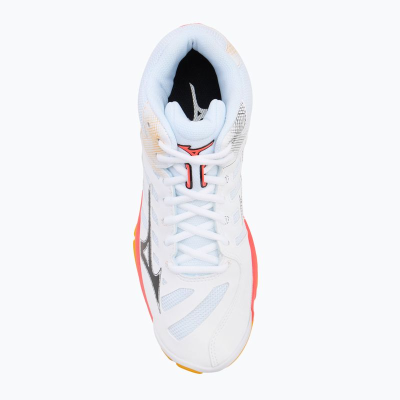 Volejbalové topánky Mizuno Wave Voltage 2 Mid white/fiery coral 2/citrus 5