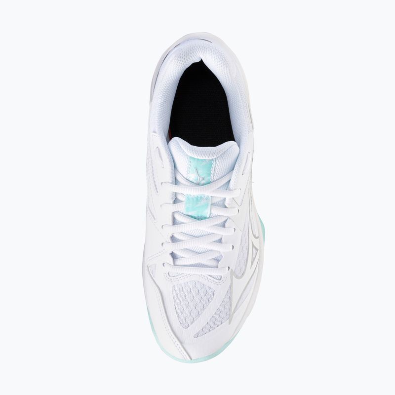 Dámske volejbalové topánky Mizuno Thunder Blade Z white/blue tint 5