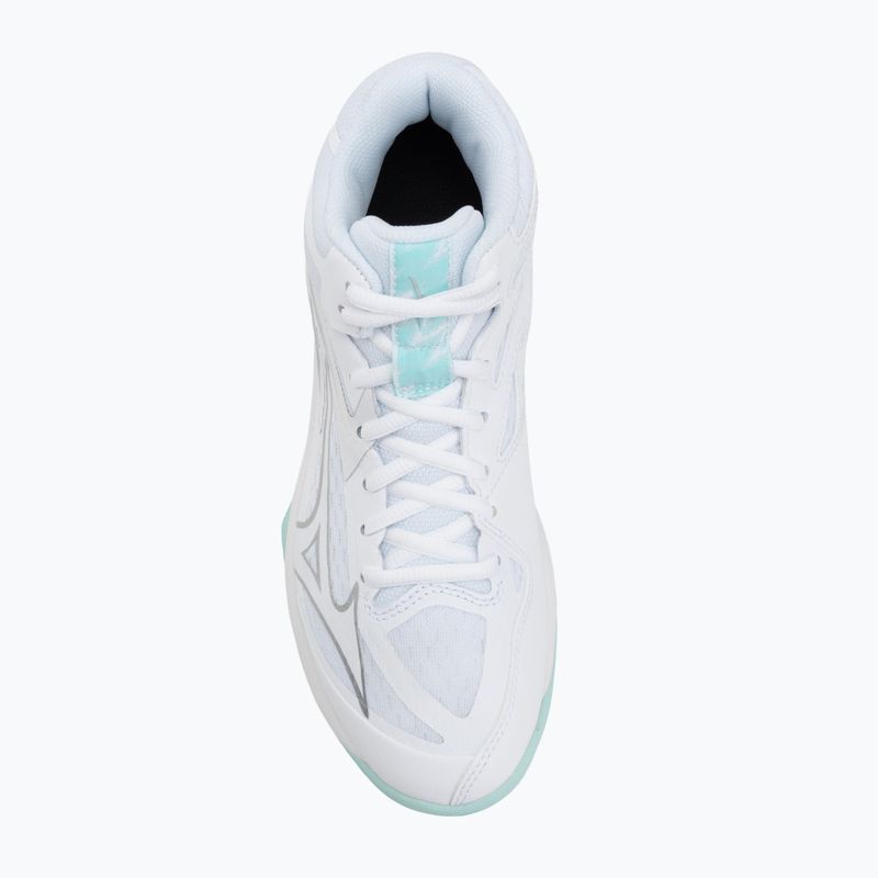 Dámske volejbalové topánky Mizuno Thunder Blade Z Mid white/blue tint 5