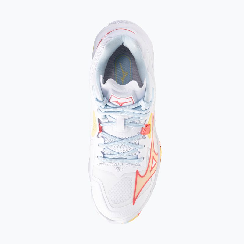 Dámske volejbalové topánky Mizuno Wave Lightning Z8 Mid white/calypso coral/pale banana 5