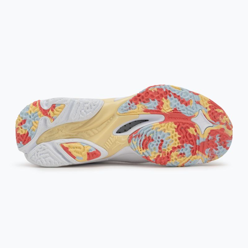 Dámske volejbalové topánky Mizuno Wave Lightning Z8 Mid white/calypso coral/pale banana 4