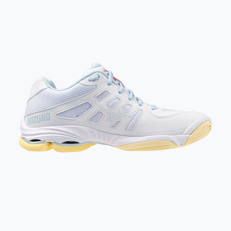 Dámske volejbalové topánky Mizuno Wave Voltage 2 white/calypso coral/pale banana 2