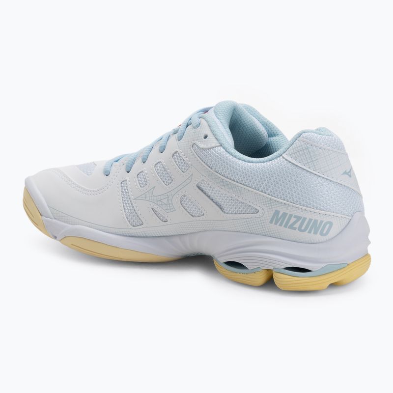 Dámske volejbalové topánky Mizuno Wave Voltage 2 white/calypso coral/pale banana 3