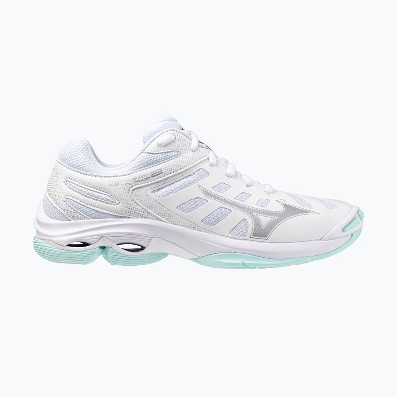 Dámske volejbalové topánky Mizuno Wave Voltage 2 white/blue tint 8