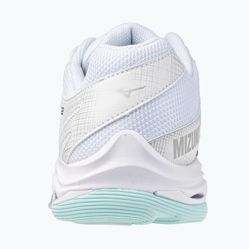 Dámske volejbalové topánky Mizuno Wave Voltage 2 white/blue tint 10