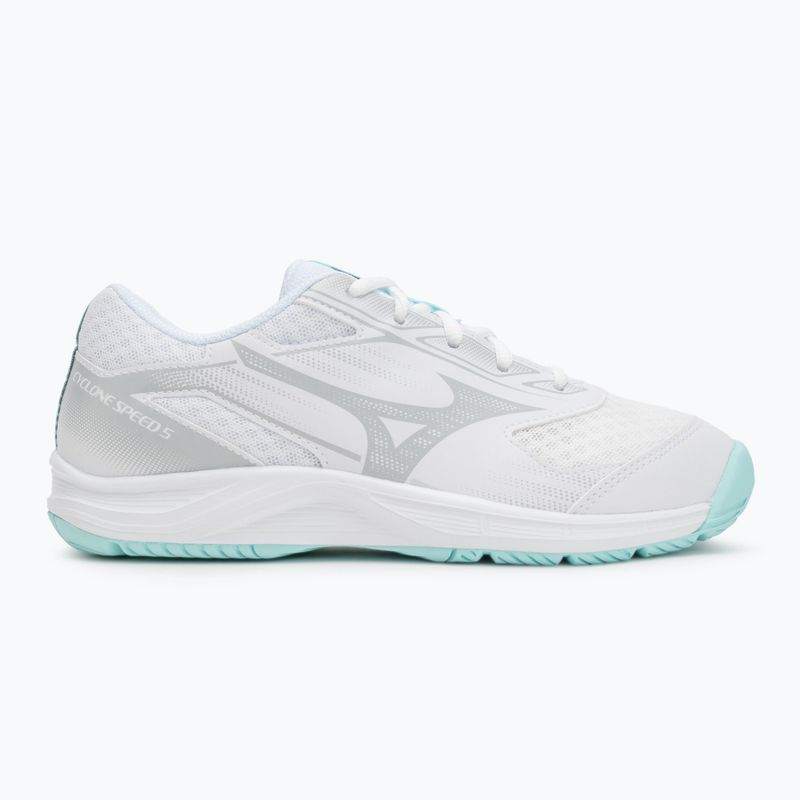 Dámske volejbalové topánky Mizuno Cyclone Speed 5 white/blue tint 2