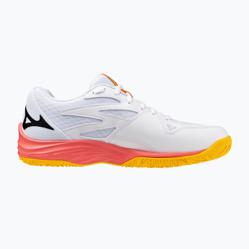 Detské volejbalové topánky Mizuno Lightning Star Z7 white/fiery coral 2/citrus 2