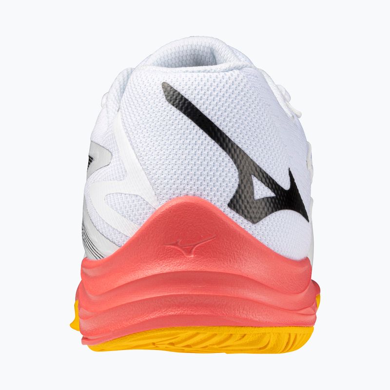 Detské volejbalové topánky Mizuno Lightning Star Z7 white/fiery coral 2/citrus 3
