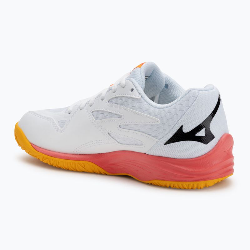 Detské volejbalové topánky Mizuno Lightning Star Z7 white/fiery coral 2/citrus 3