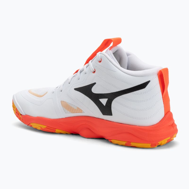 Volejbalové topánky Mizuno Wave Momentum Elite Mid white/fiery coral 2/citrus 3