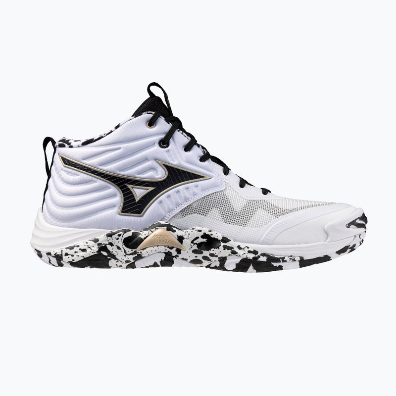 Volejbalové topánky Mizuno Wave Momentum Elite Mid white/black/ge gold 8
