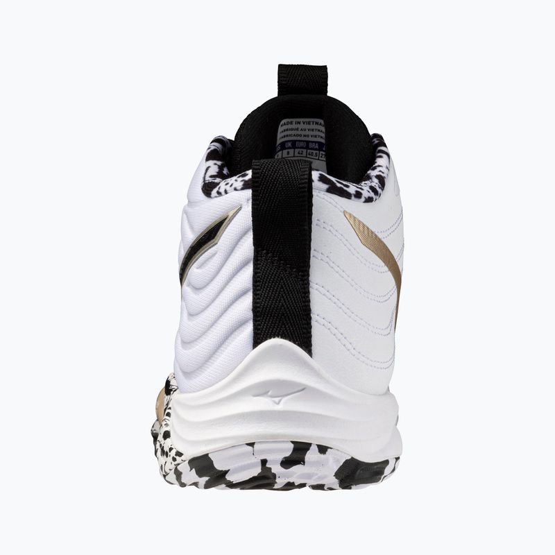Volejbalové topánky Mizuno Wave Momentum Elite Mid white/black/ge gold 10