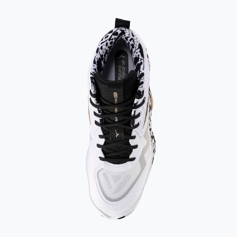 Volejbalové topánky Mizuno Wave Momentum Elite Mid white/black/ge gold 12