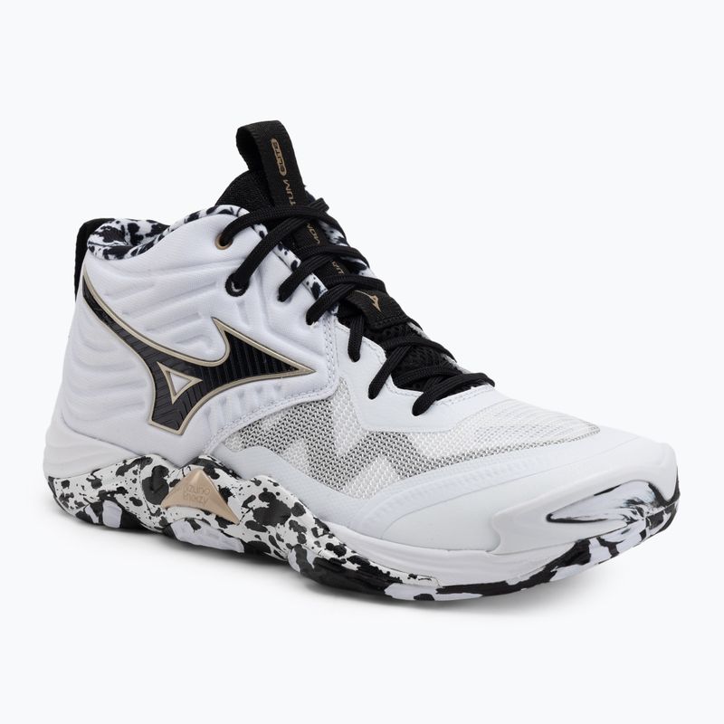 Volejbalové topánky Mizuno Wave Momentum Elite Mid white/black/ge gold