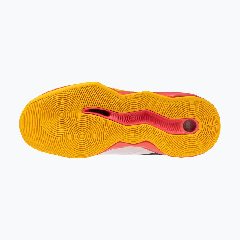Volejbalové topánky Mizuno Wave Momentum Pro white/fiery coral 2/citrus 4