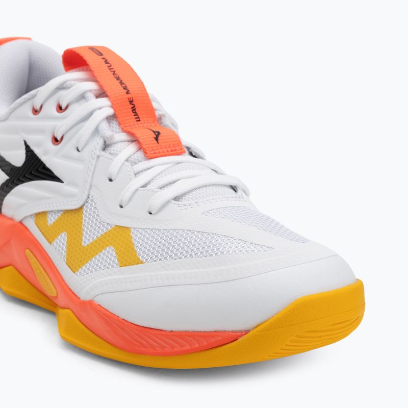 Volejbalové topánky Mizuno Wave Momentum Pro white/fiery coral 2/citrus 7