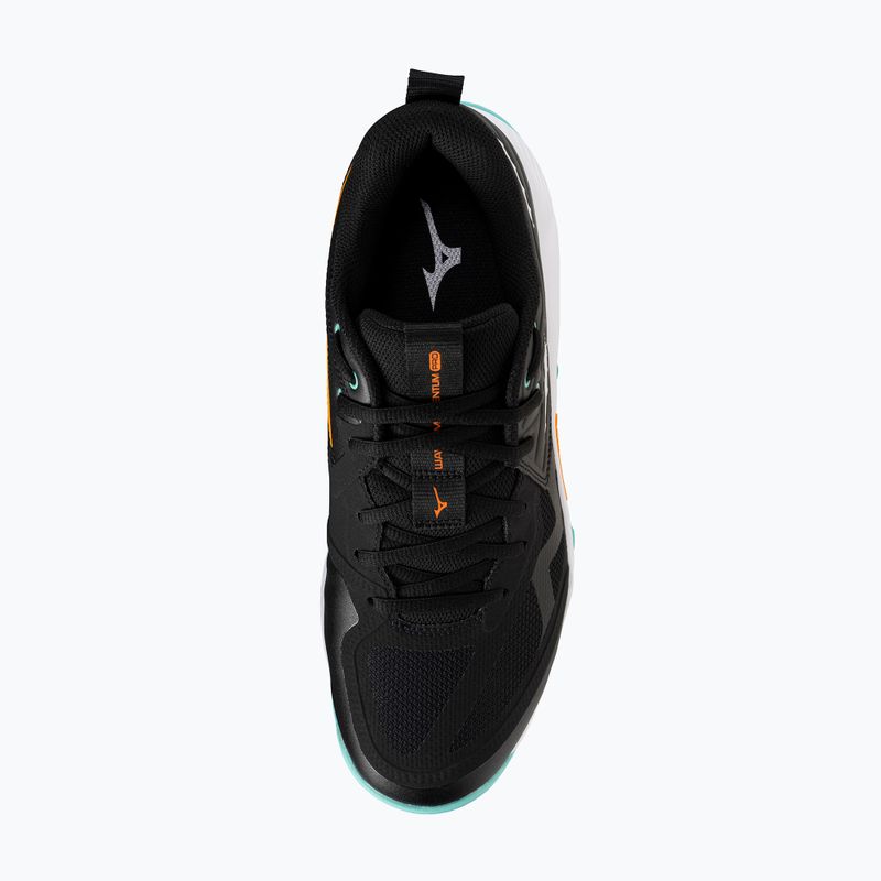 Volejbalové topánky Mizuno Wave Momentum Pro black/tangelo/ice green 5