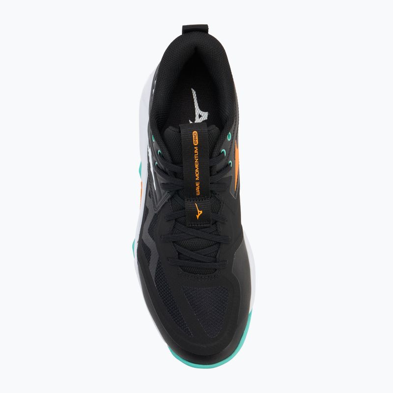 Volejbalové topánky Mizuno Wave Momentum Pro black/tangelo/ice green 5