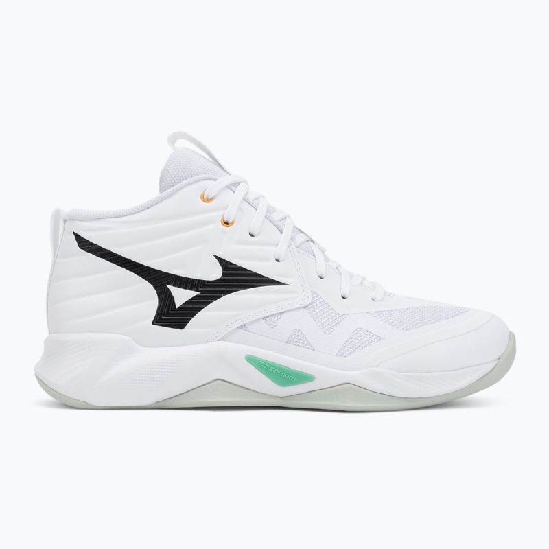Volejbalové topánky Mizuno Wave Momentum Pro Mid white/black/frozen emerald 2