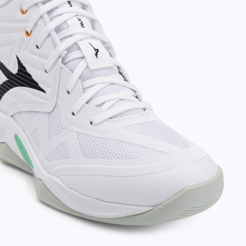 Volejbalové topánky Mizuno Wave Momentum Pro Mid white/black/frozen emerald 7