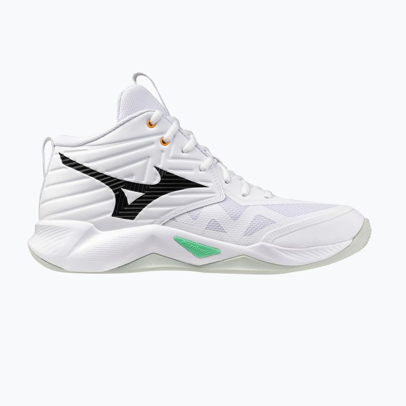 Volejbalové topánky Mizuno Wave Momentum Pro Mid white/black/frozen emerald 8