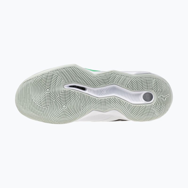 Volejbalové topánky Mizuno Wave Momentum Pro Mid white/black/frozen emerald 11