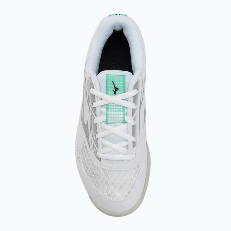 Detské volejbalové topánky Mizuno Cyclone Speed 5 white/black/frozen emerald 5